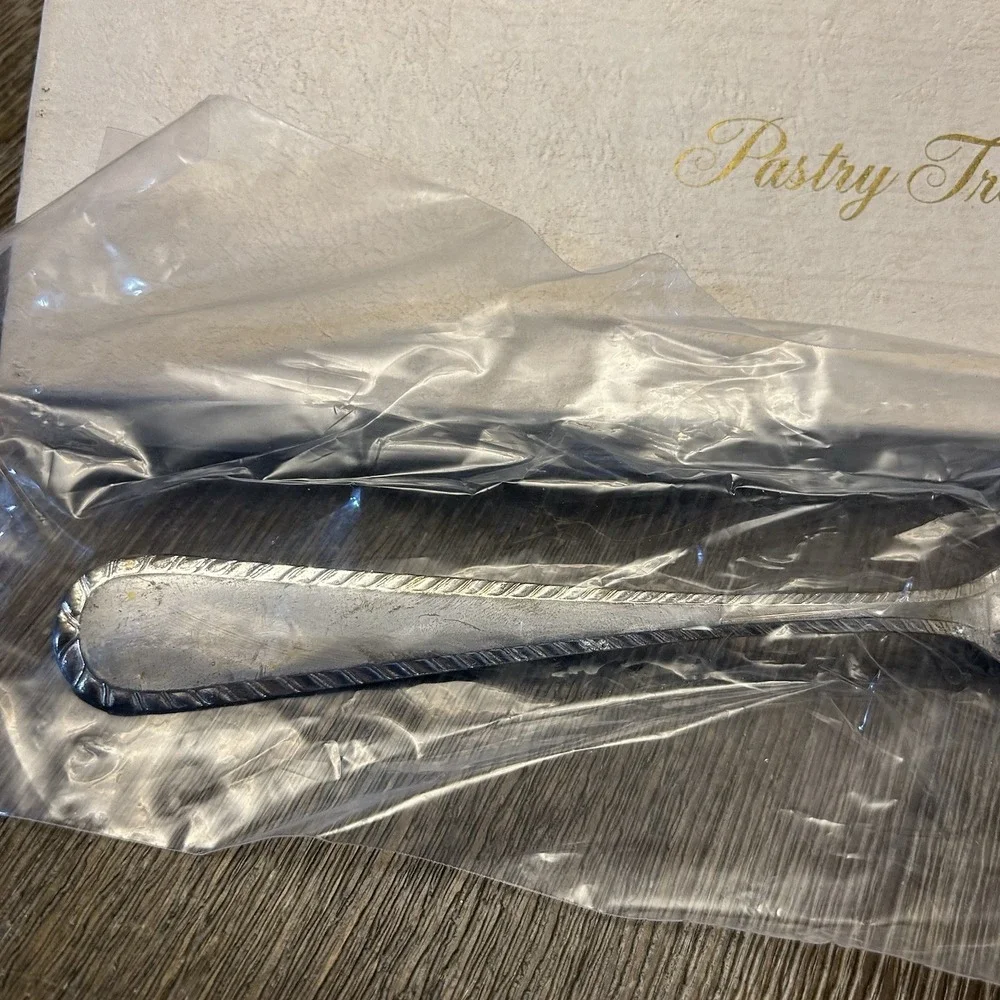 Vintage F.B. Rogers Pastry Trowel Cake Pie Server Silverplate Italy Original Box